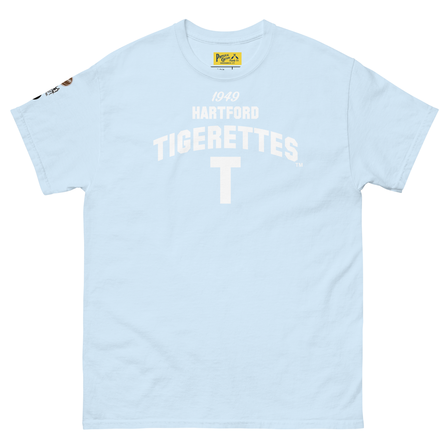 Hartford Tigerettes Short Sleeve Tee Light Blue