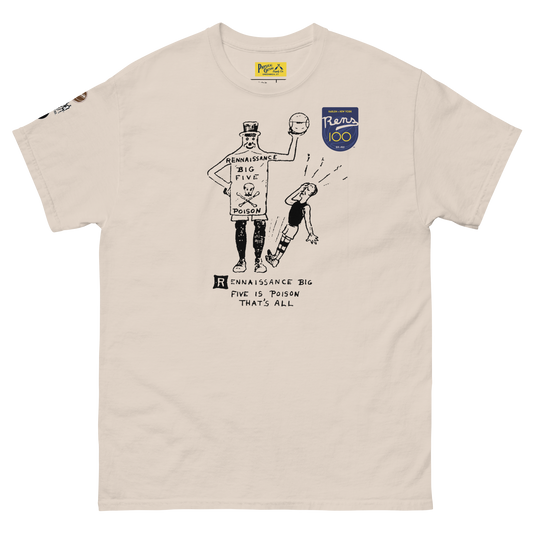 "Rennaissance" Big Five Is Poison That's All Short Sleeve Tee Natural