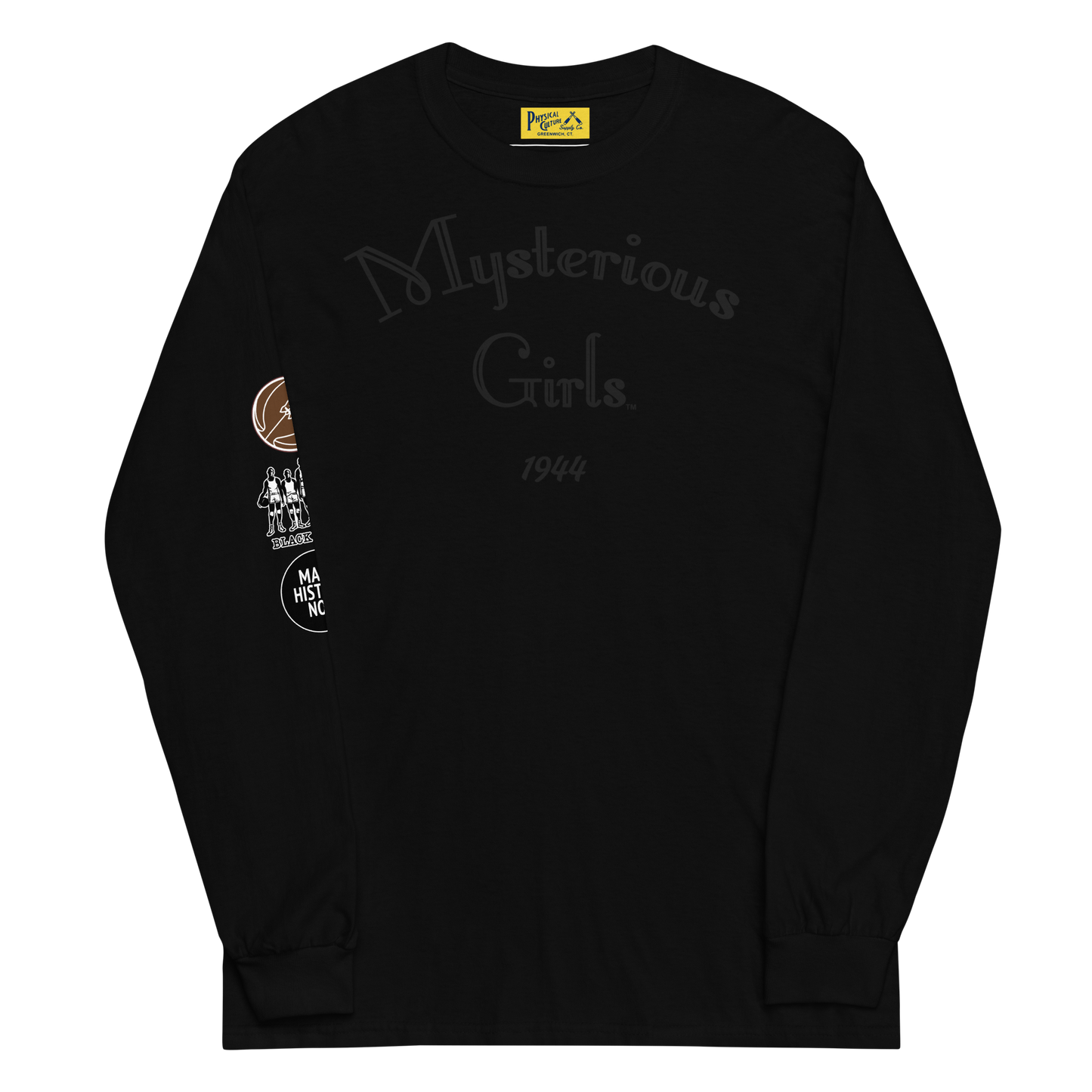 Mysterious Girls Long Sleeve Tee Black