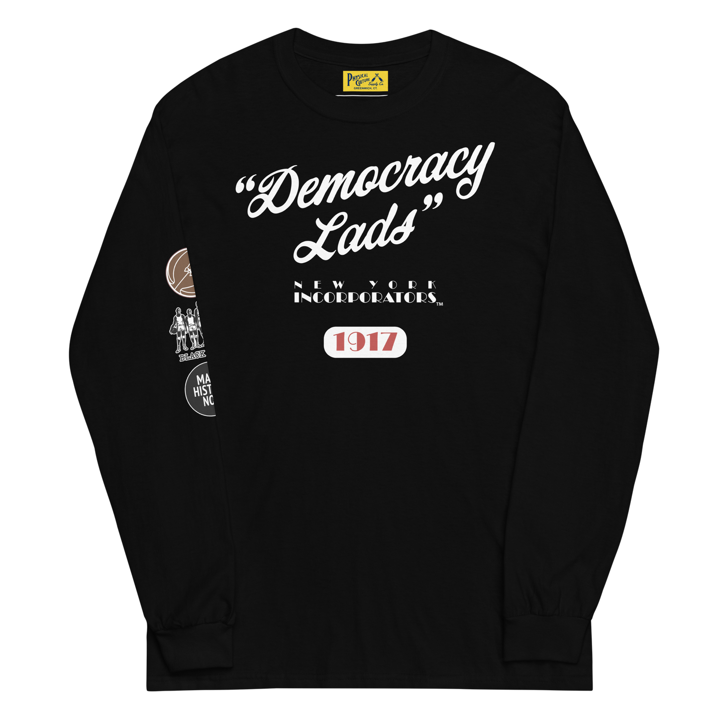New York Incorporators Democracy Lads Long Sleeve Tee