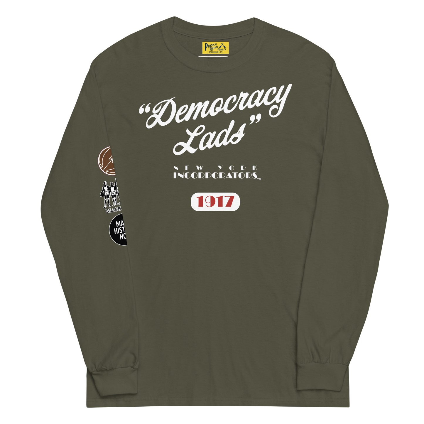 New York Incorporators Democracy Lads Long Sleeve Tee