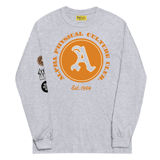 Alpha Physical Culture Club Long Sleeve Tee Gray