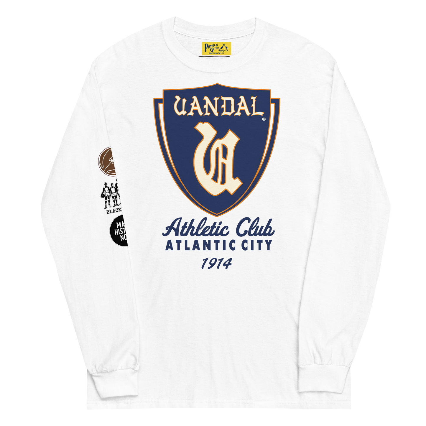 Vandal Athletic Club Long Sleeve Tee White