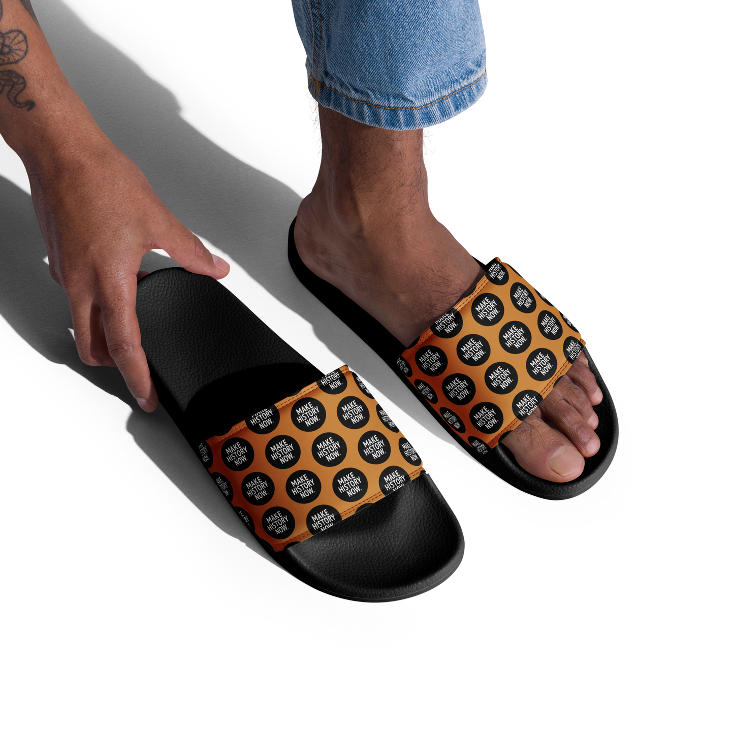 Make History Now Pattern Sports Sandals