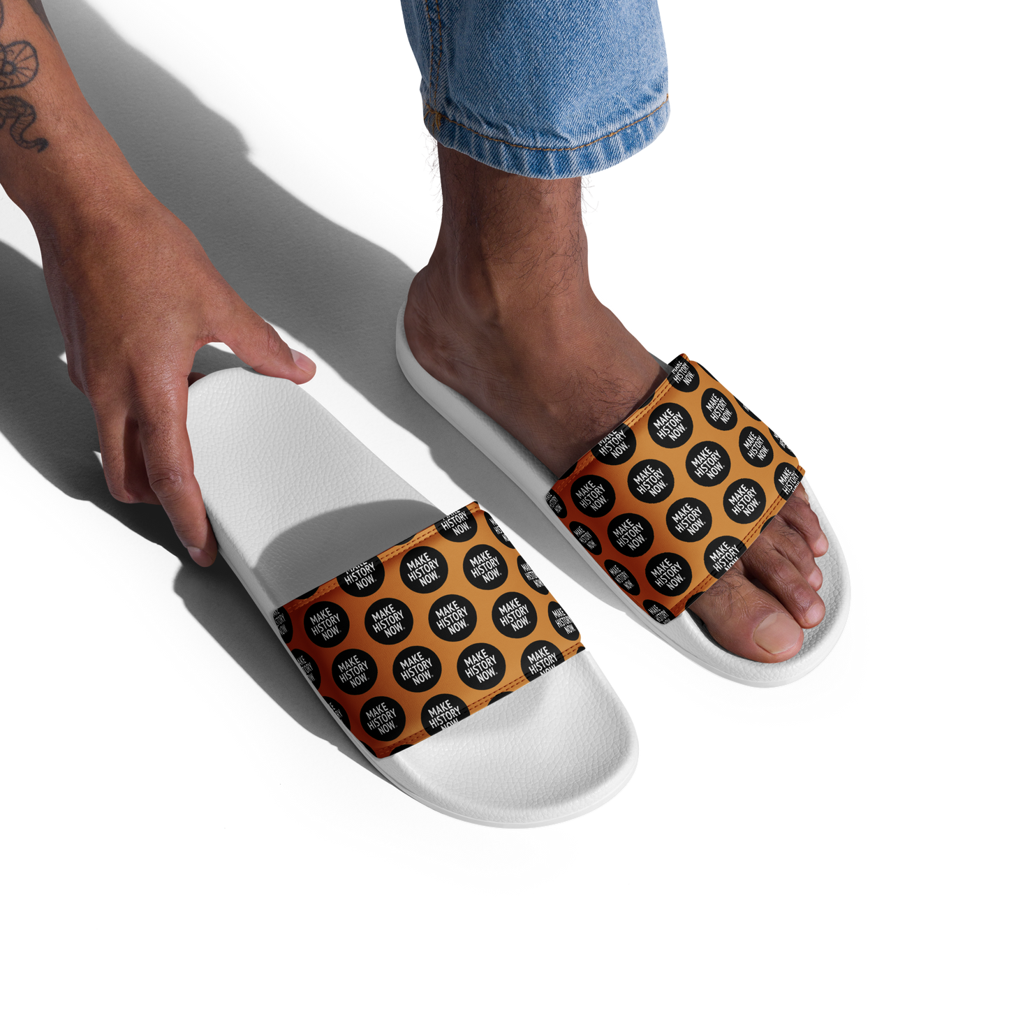 Make History Now Pattern Sports Sandals
