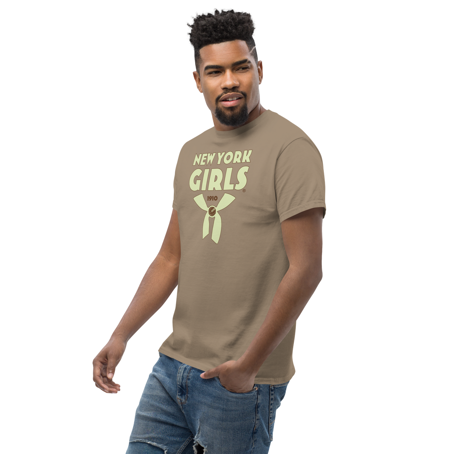 New York Girls Short Sleeve Tee Brown Savana
