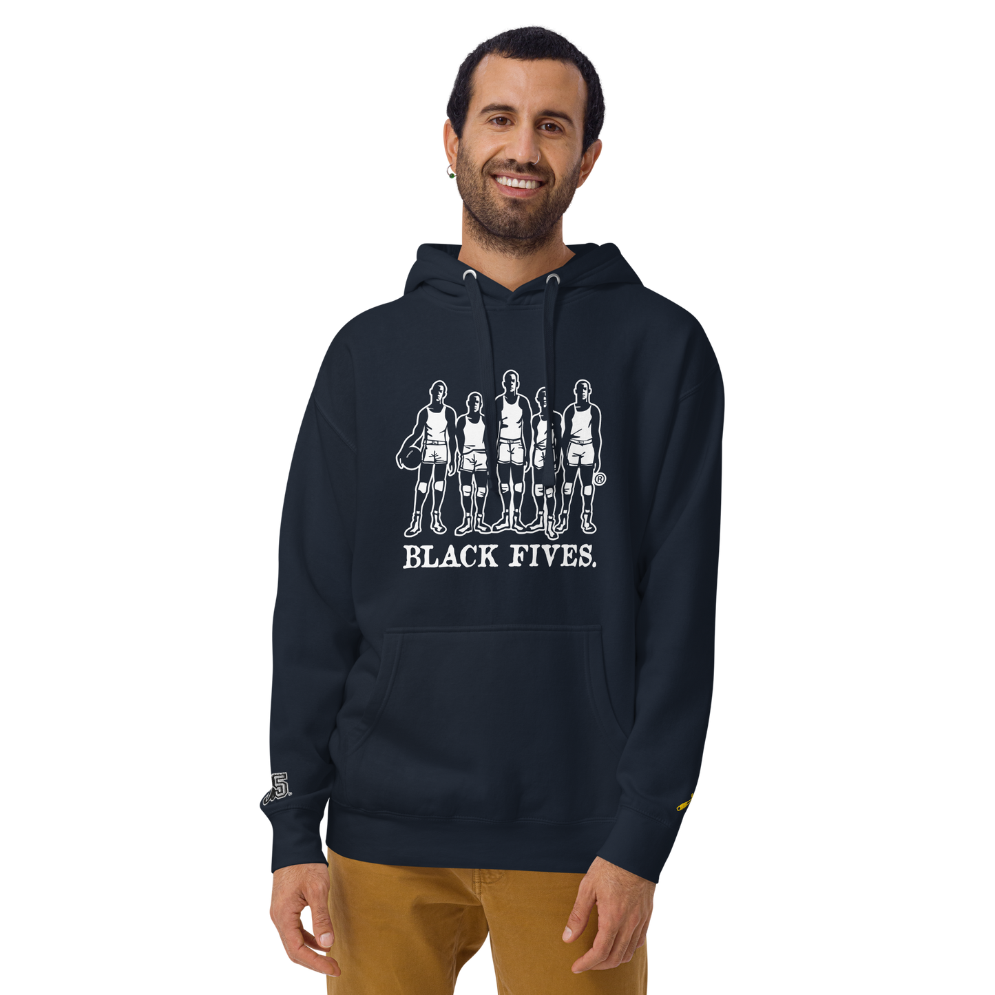 Black Fives Full Logo Hoodie
