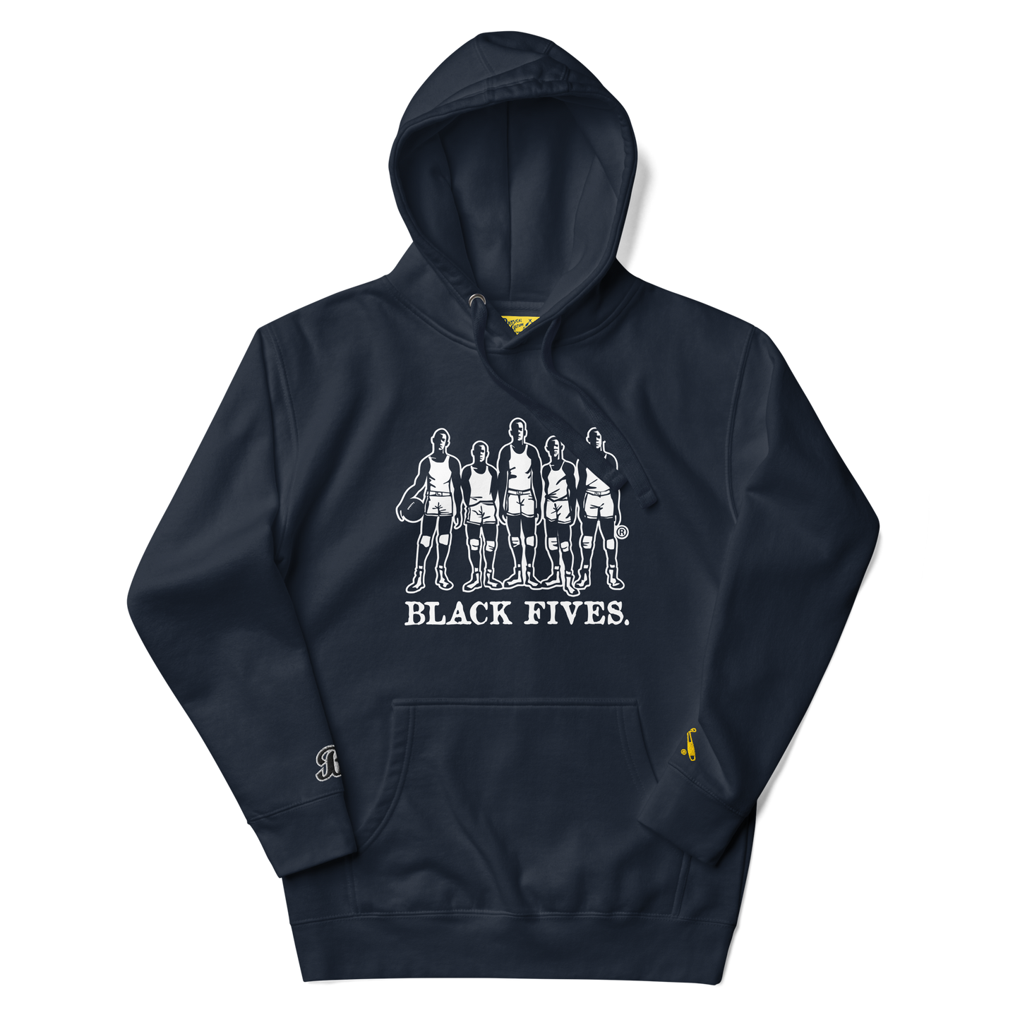 Black Fives Full Logo Hoodie