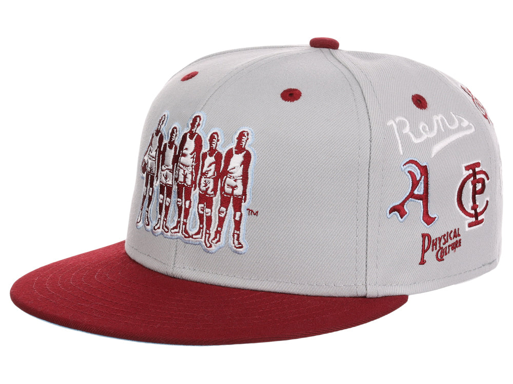 Black Fives All Logo Storm Chasers Gray/Maroon/Sky Blue Fitted