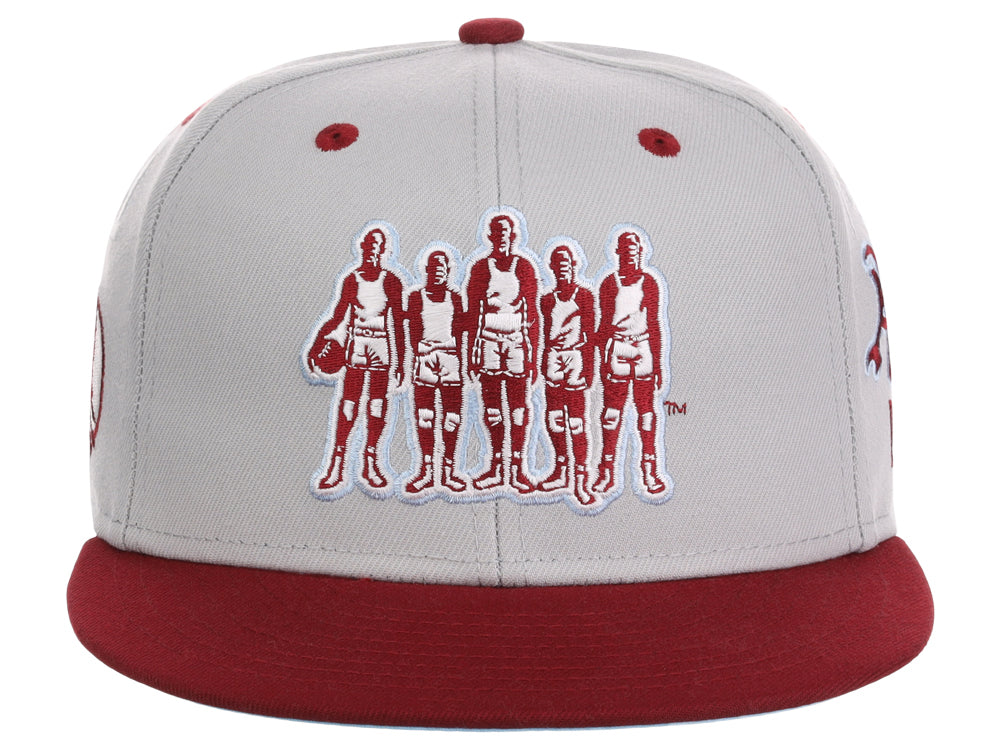 Black Fives All Logo Storm Chasers Gray/Maroon/Sky Blue Fitted