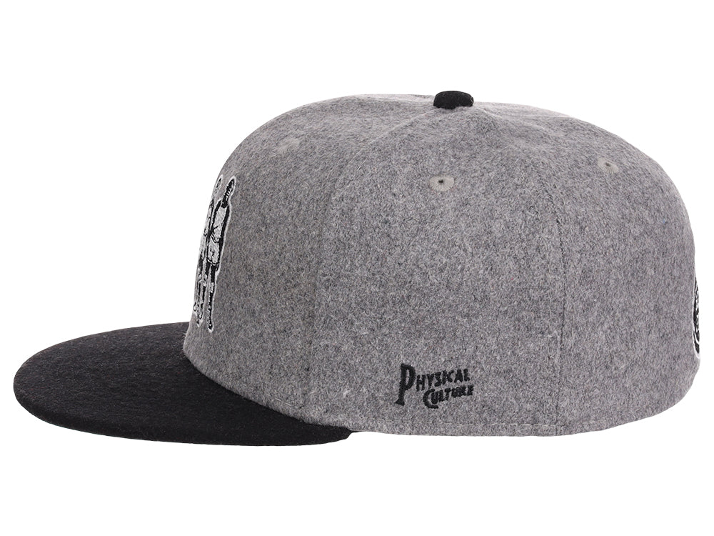 Black Fives Logo Walk Off Wool Gray/Black/Green Fitted
