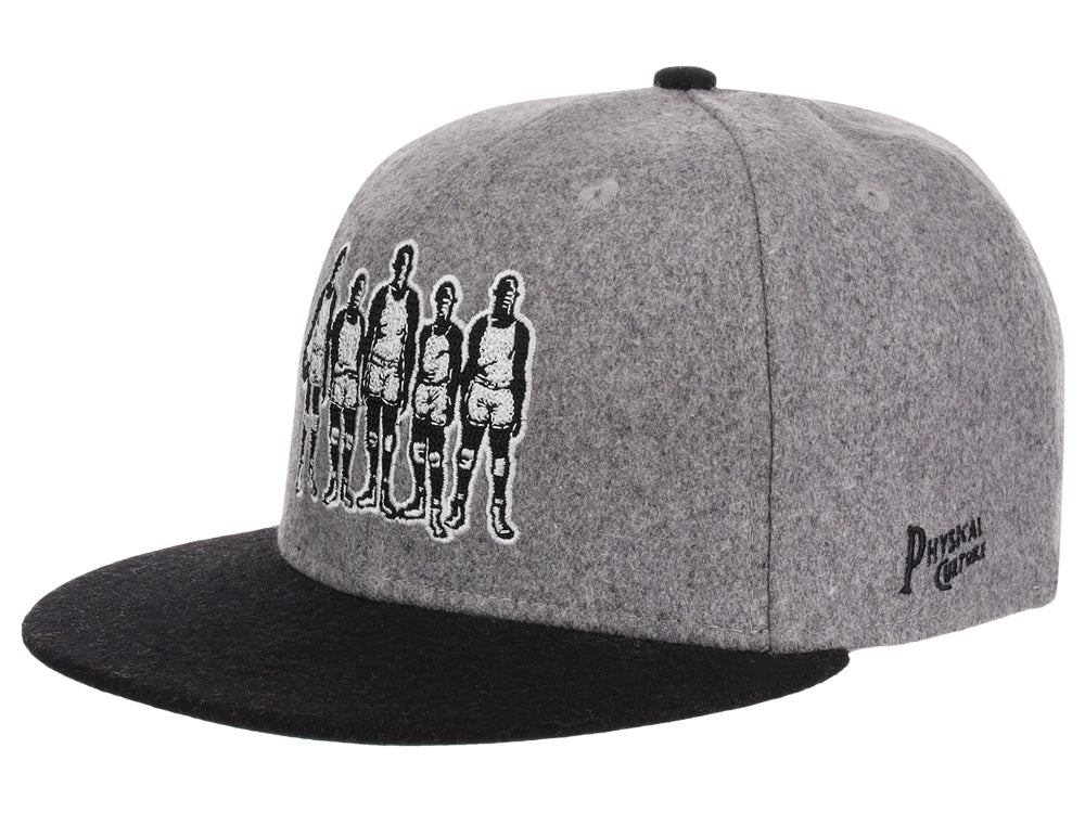 Black Fives Logo Walk Off Wool Gray/Black/Green Fitted