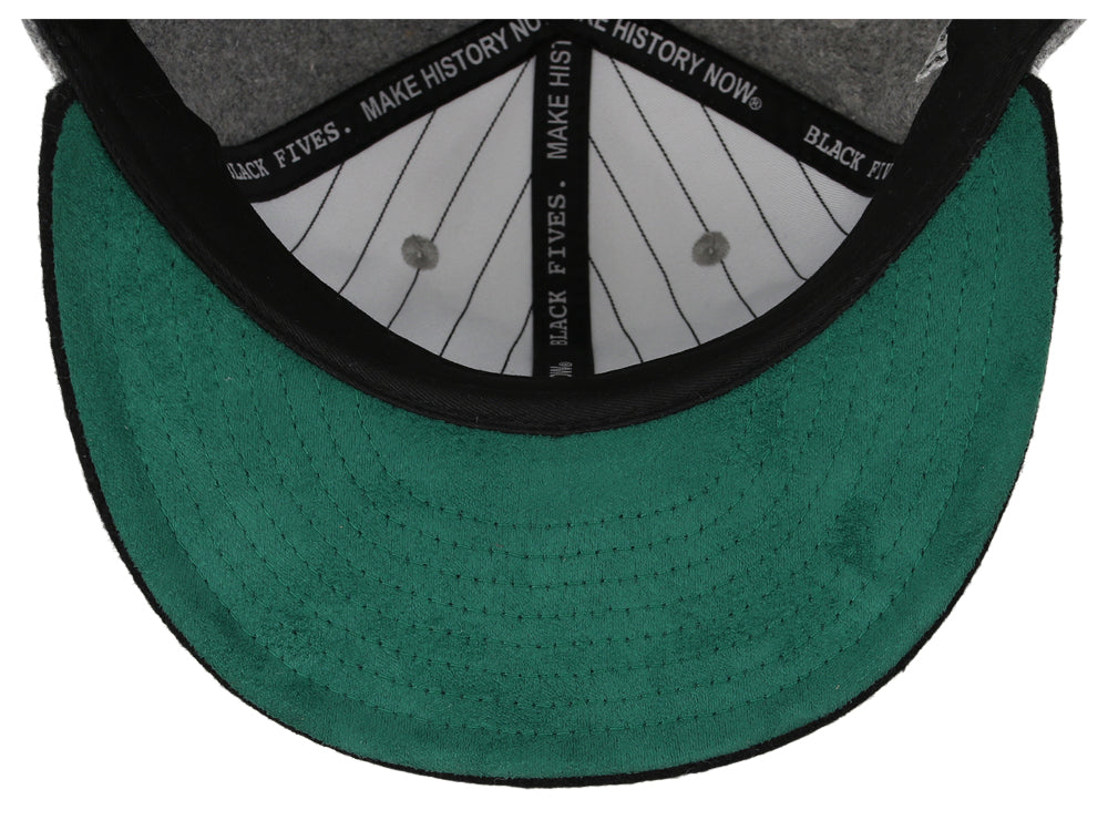 Black Fives Logo Walk Off Wool Gray/Black/Green Fitted