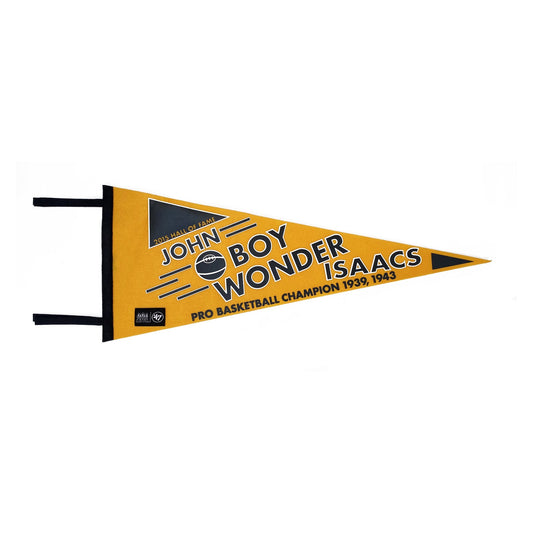 John "Boy Wonder" Isaacs World Champion Pennant