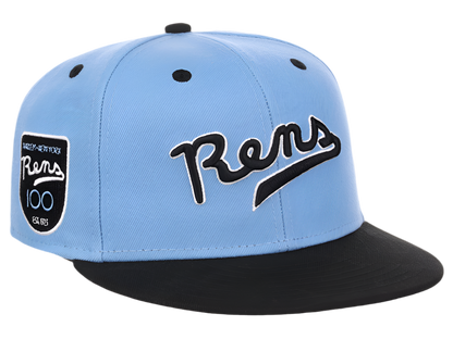 New York Rens Sky Blue Fitted Sky Blue/Black/Gray