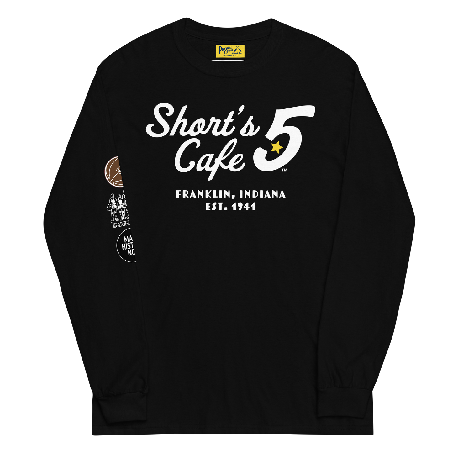 Short's Cafe Five Long Sleeve Tee Black