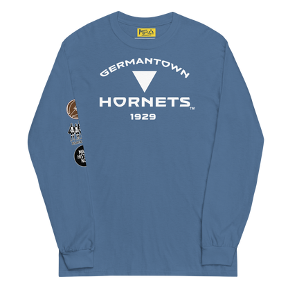 Germantown Hornets Long Sleeve Tee Indigo