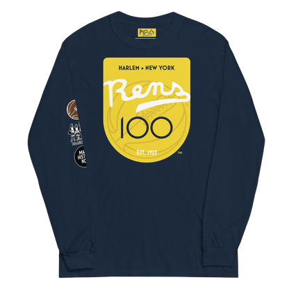 New York Rens 100th Anniversary Emblem Long Sleeve Tee – Black Fives ...