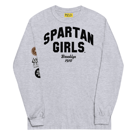 Spartan Girls Long Sleeve Tee Gray