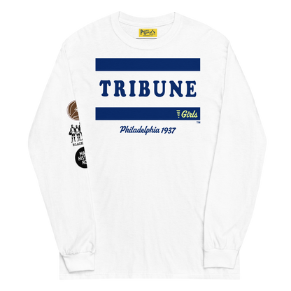 Tribune Girls Long Sleeve Tee White