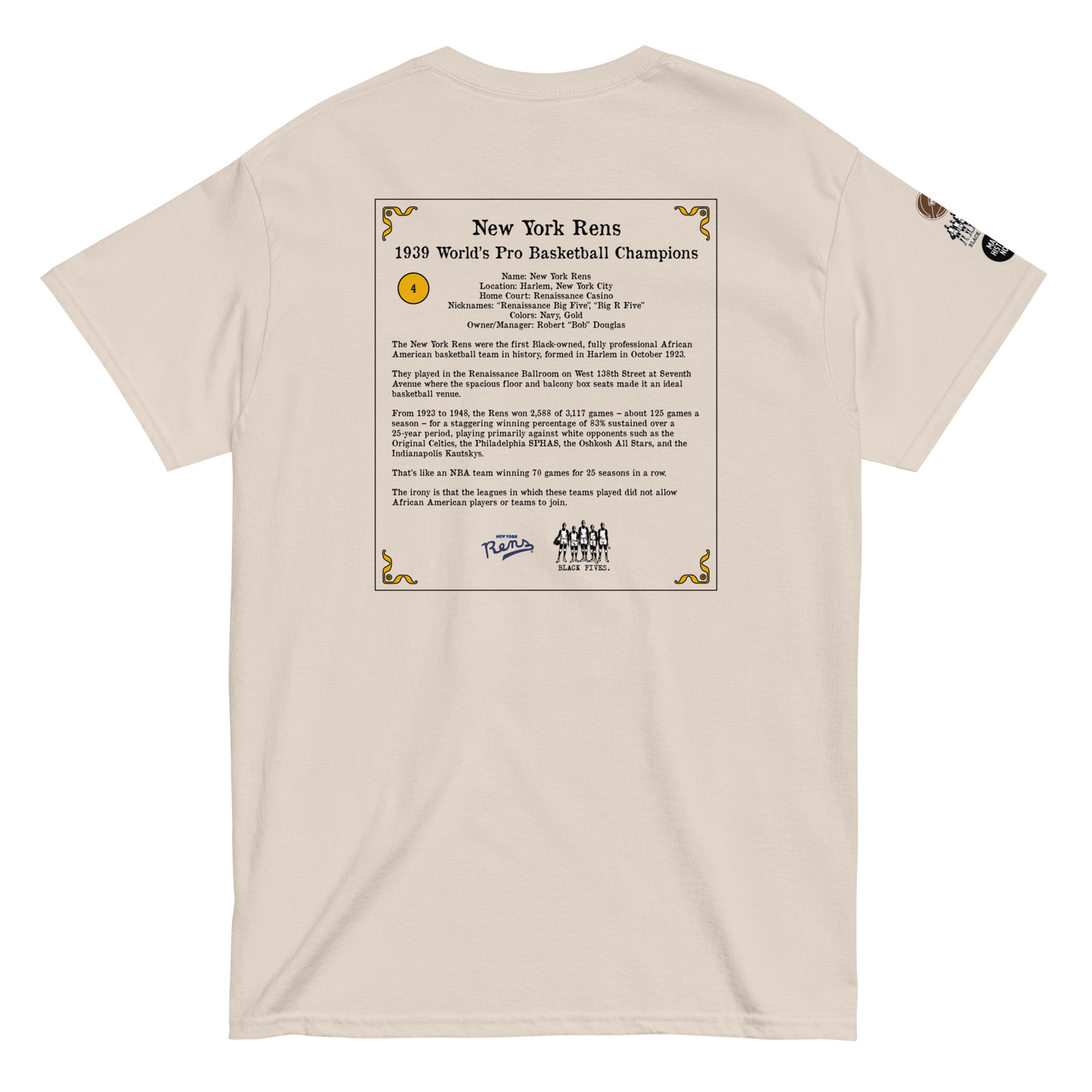 New York Rens Card Collector Short Sleeve Tee