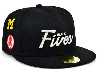 Black Fives All Logo Fitted Cap