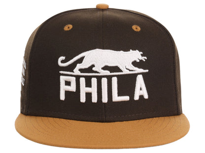 Philadelphia Panthers Sandbag Brown/Dark Red/Gray Fitted