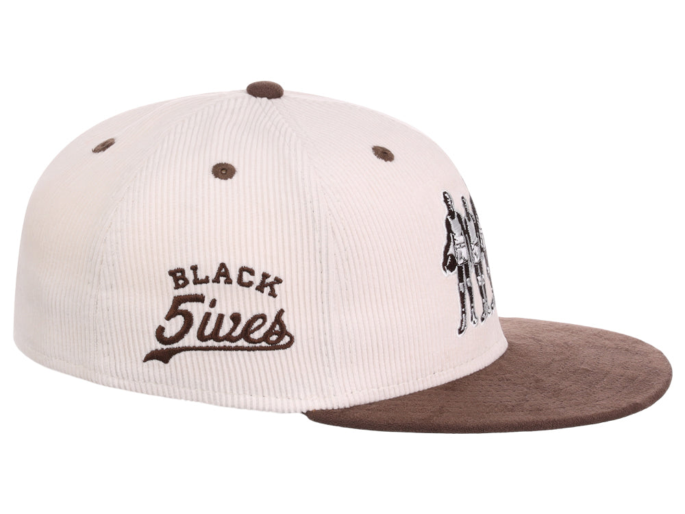 Black Fives Logo Sandbag Tan/Brown/Gray Corduroy Fitted
