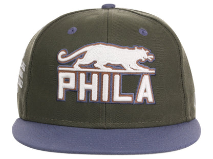 Philadelphia Panthers Mossy Slate Olive/Blue/Gray Fitted