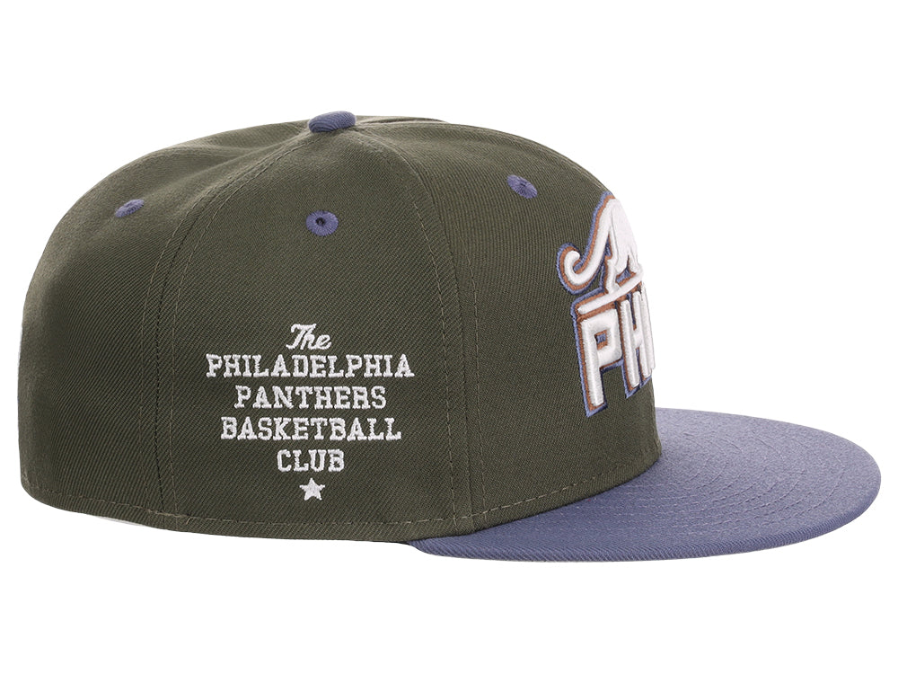 Philadelphia Panthers Mossy Slate Olive/Blue/Gray Fitted – Black