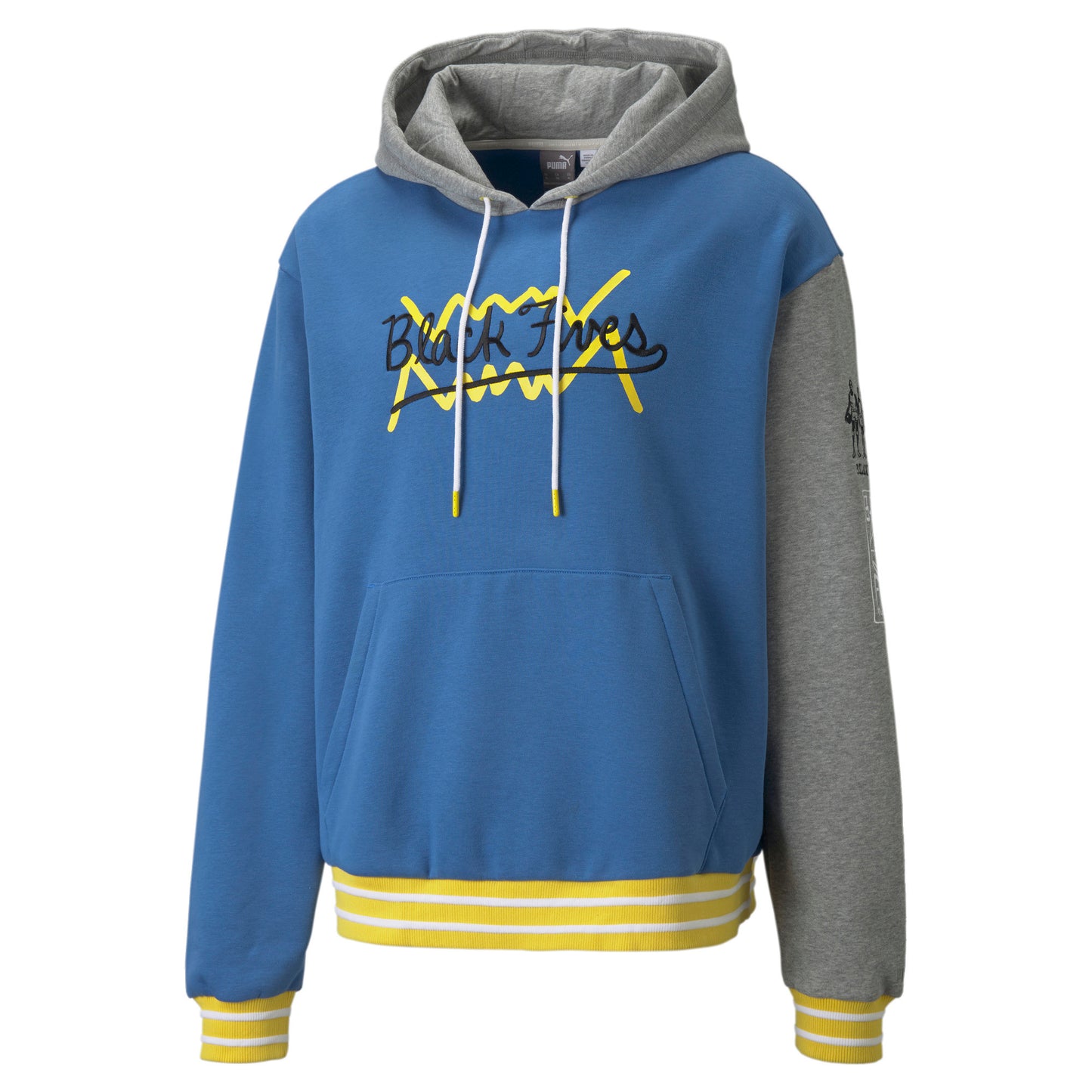 Black Fives x PUMA Hoodie (Blue, Gray, Maize)