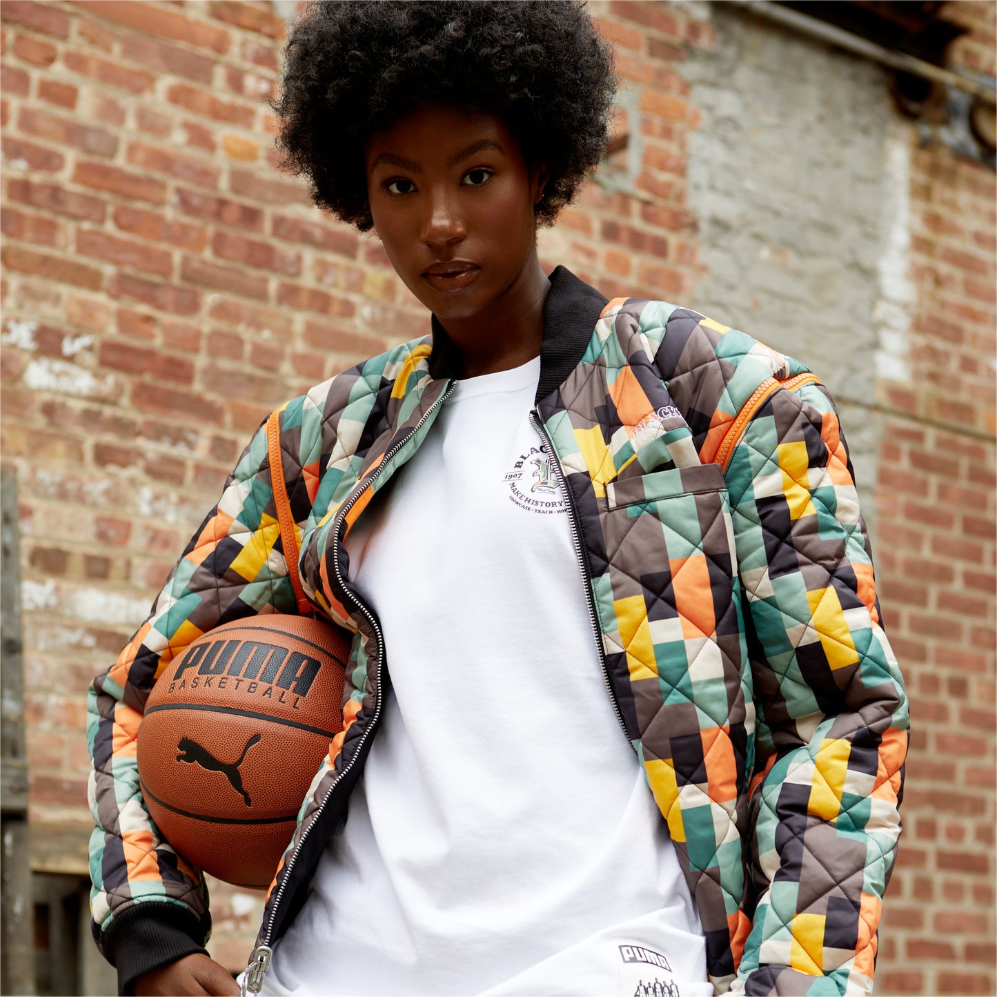 Black Fives Reversible Basketball Bomber Jacket