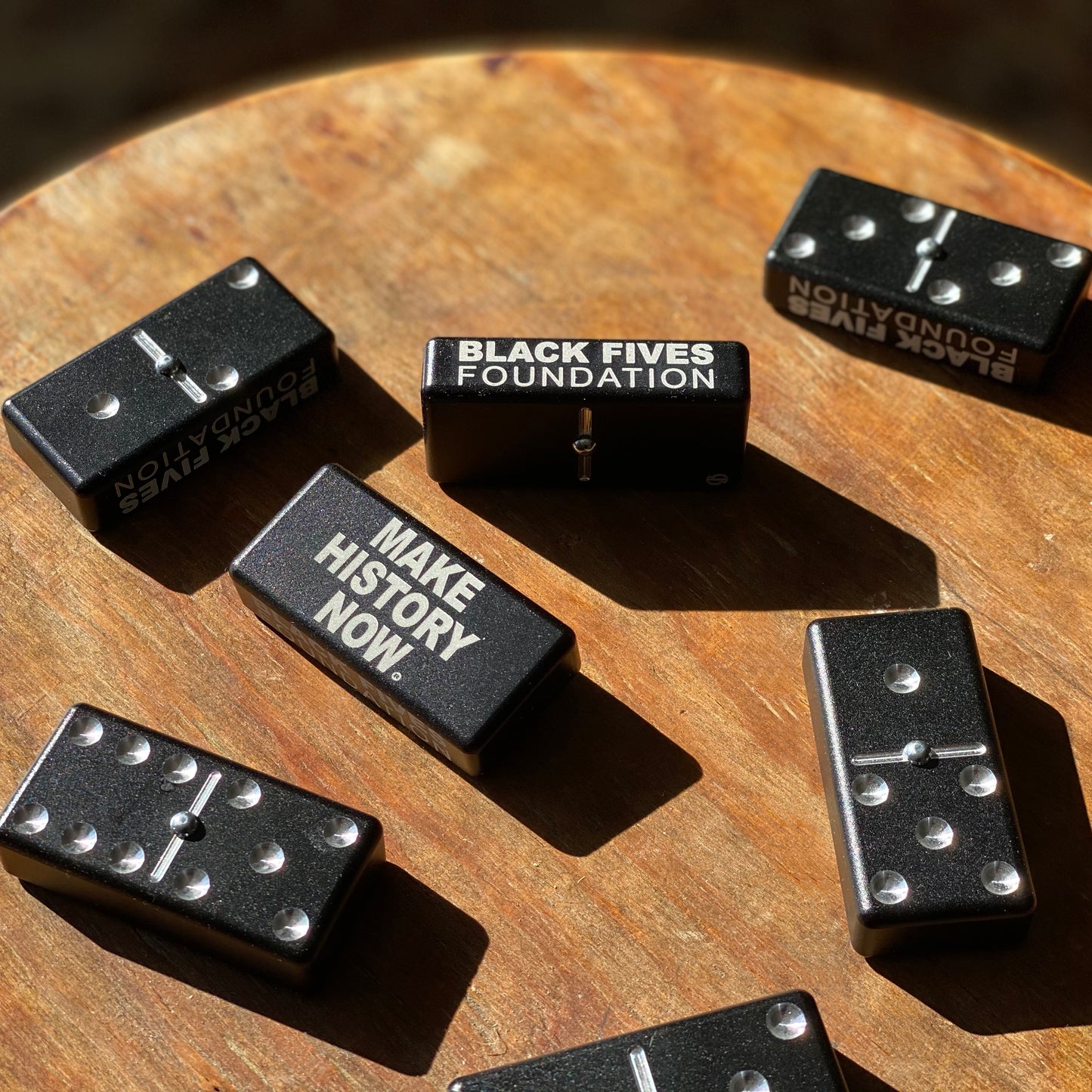 Make History Now Military Grade Anodized Aluminum Dominoes