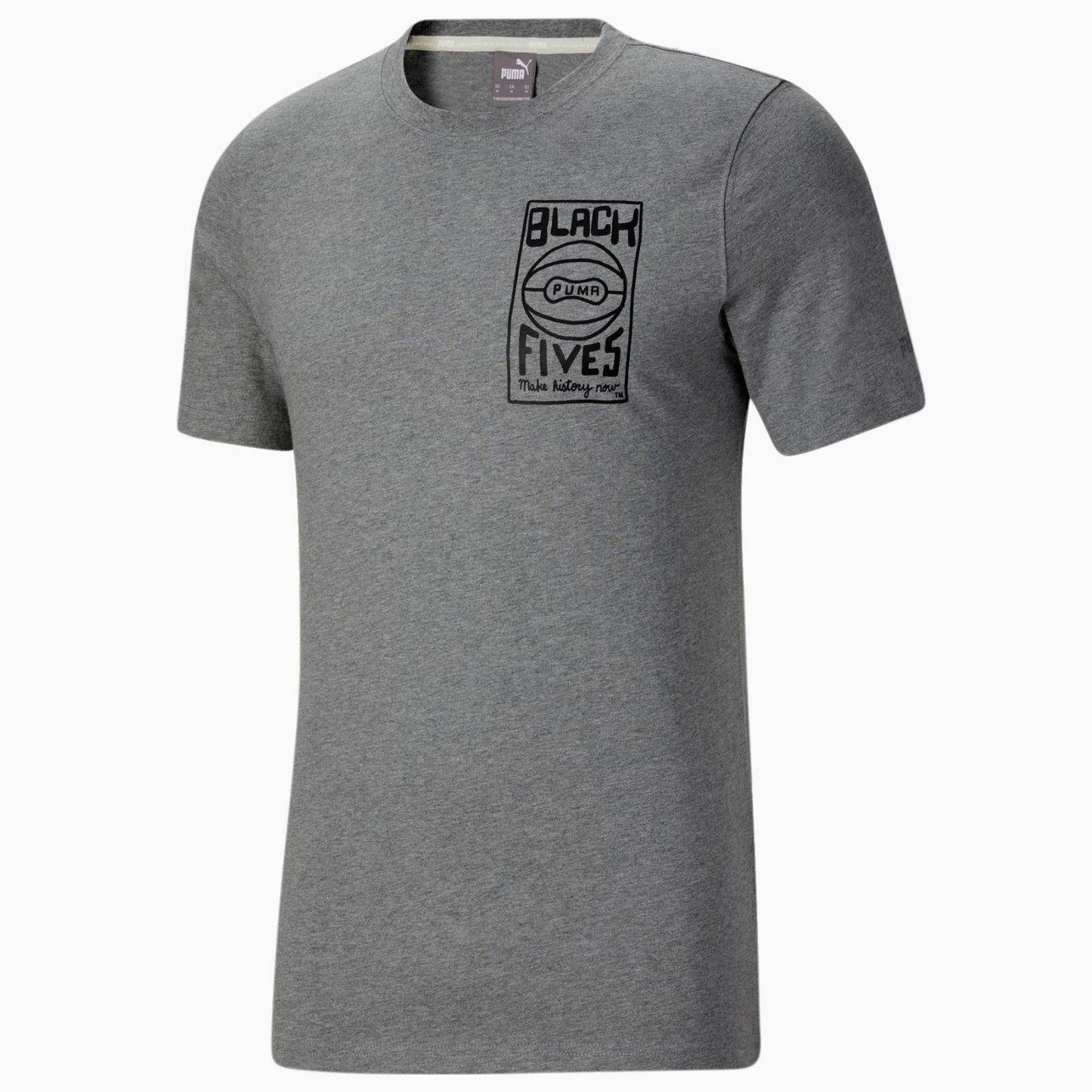 Black Fives x PUMA Basketball Short Sleeve Tee (Gray)