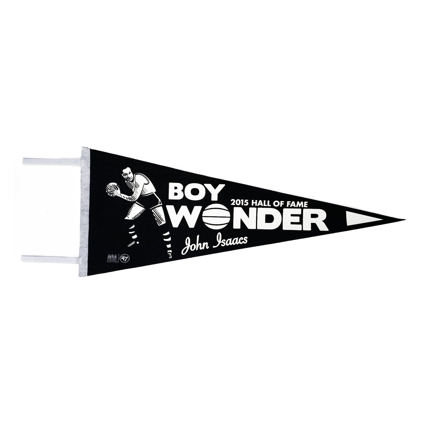 John "Boy Wonder" Isaacs Hall of Fame Commemorative Pennant